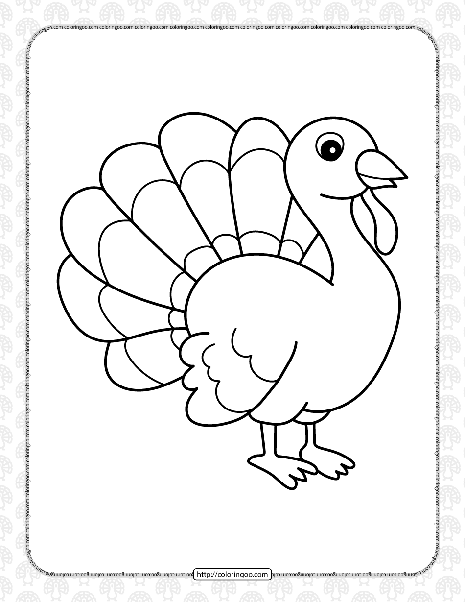 turkey pdf coloring pages