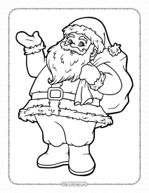 best santa claus coloring pages