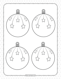 Christmas Ornaments Pdf Coloring Pages