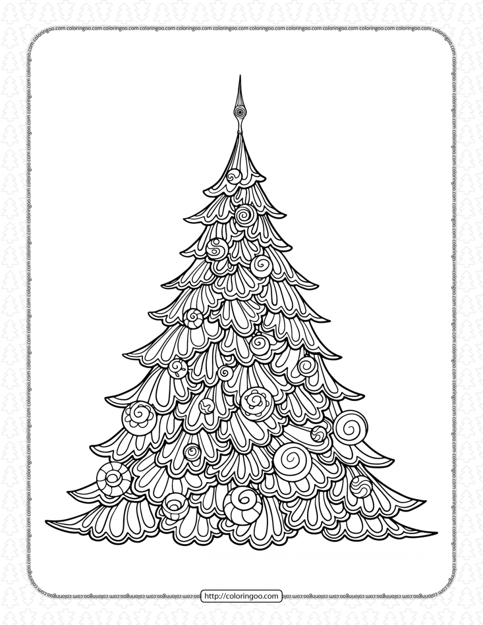 Printable Merry Christmas Coloring Page
