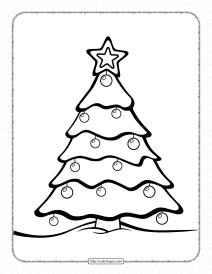 Cute Christmas Tree Coloring Pages for Kids Christmas has numerous traditions, of which perhaps none is more popular than a decorated tree. Whether real or artificial,