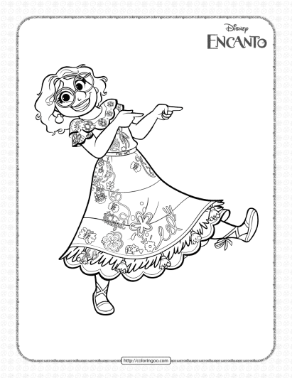 disney encanto mirabel coloring pages