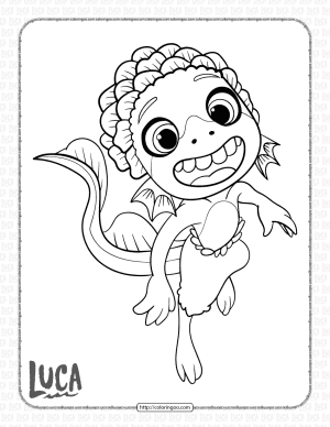 Disney Luca Coloring Pages for Kids