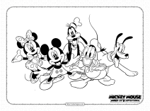 disney mickey and best friends coloring pages