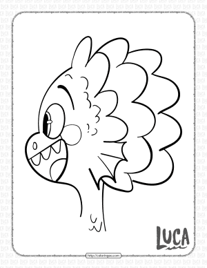 Disney Water Luca Coloring Pages