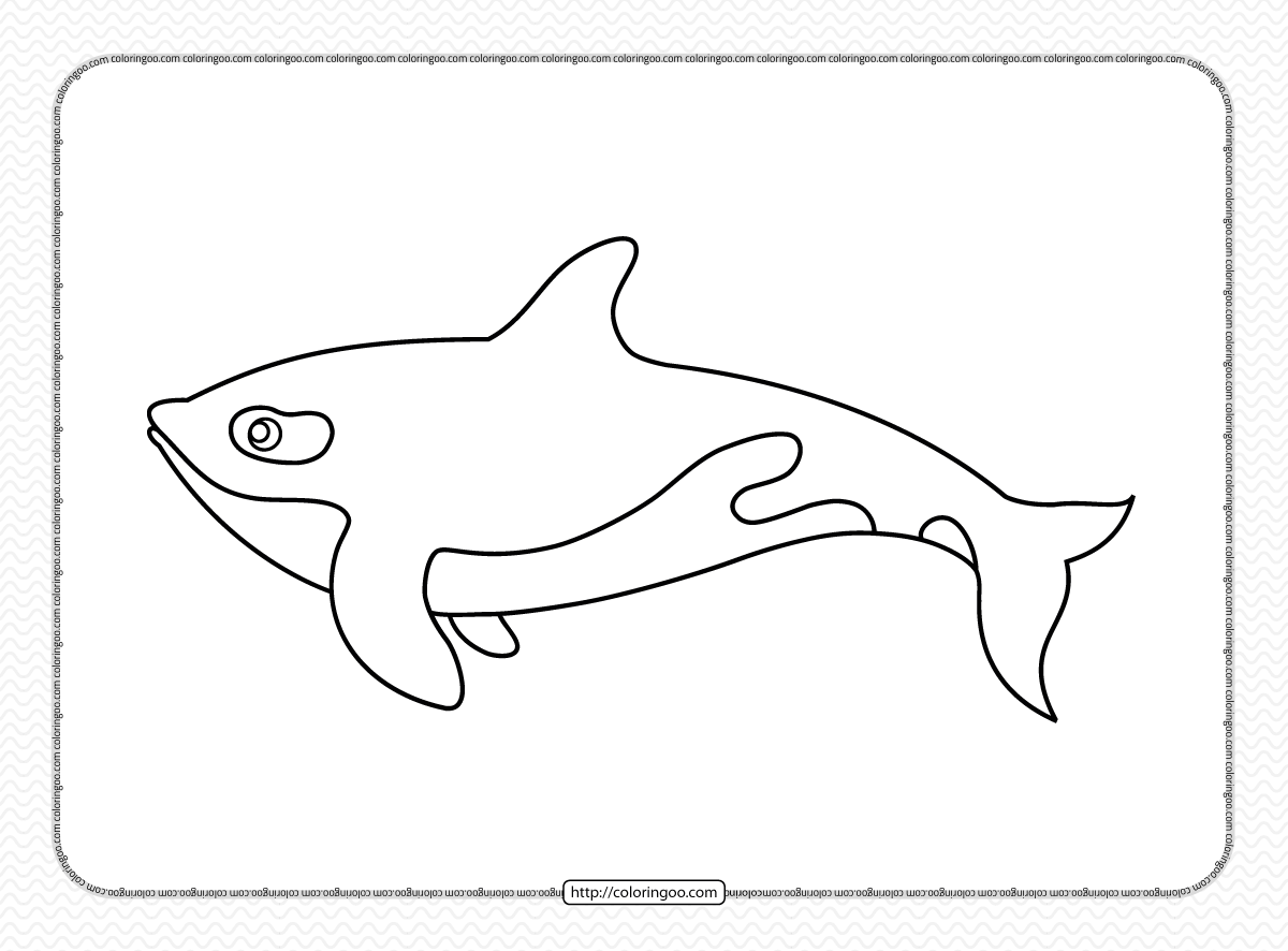 easy orca coloring pages for kids