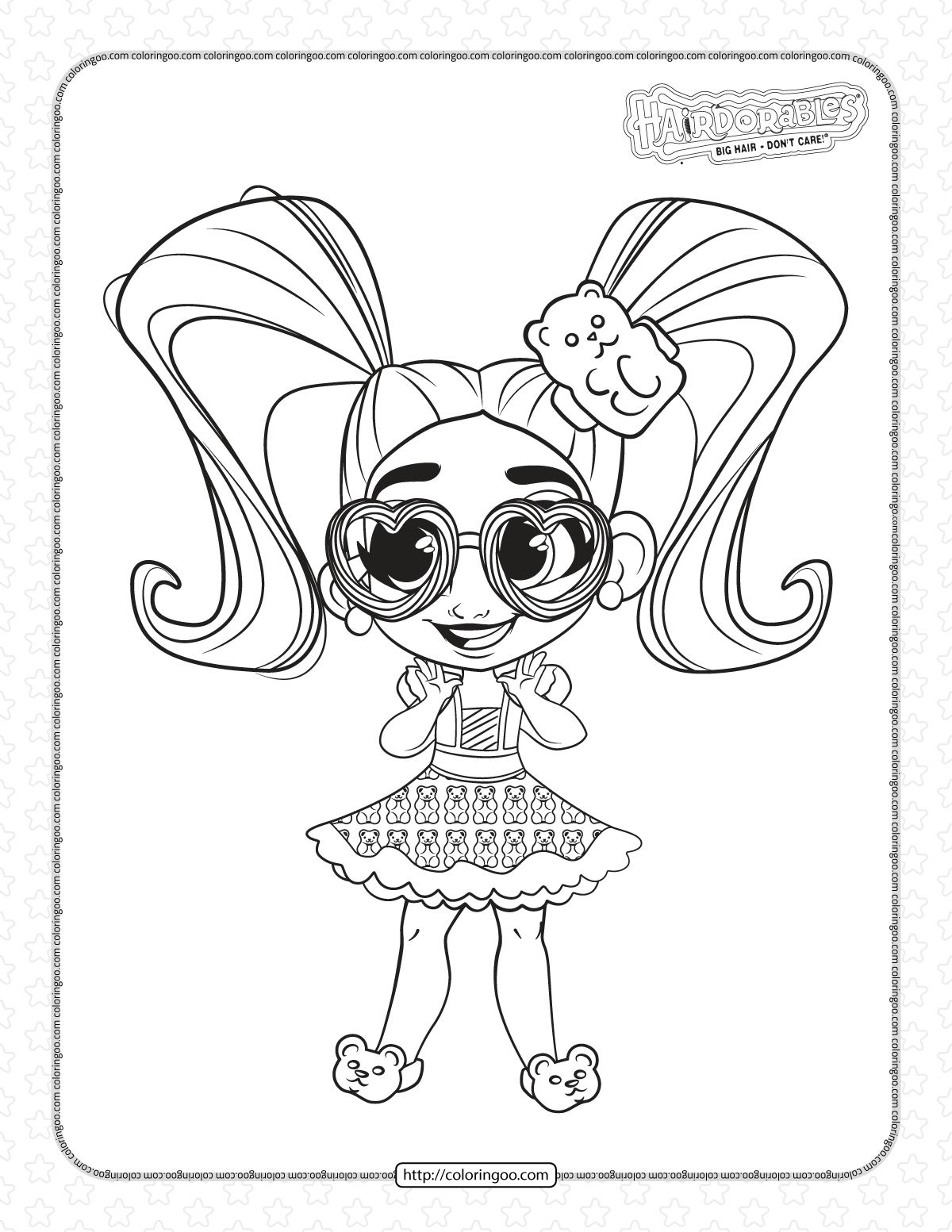 fashion doll dee dee coloring pages for girls