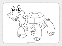 free printable turtle coloring pages