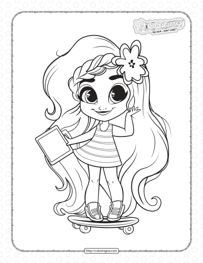 hairdorables noah fashion dolls coloring pages