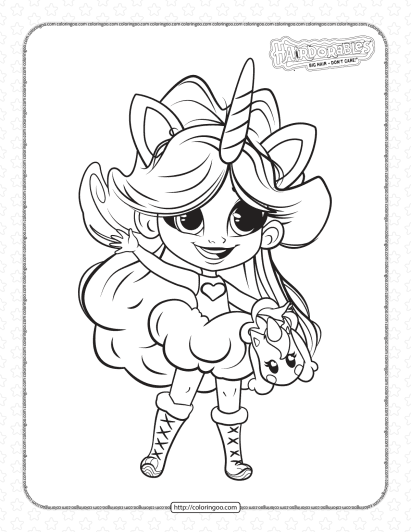 hairdorables willow coloring pages