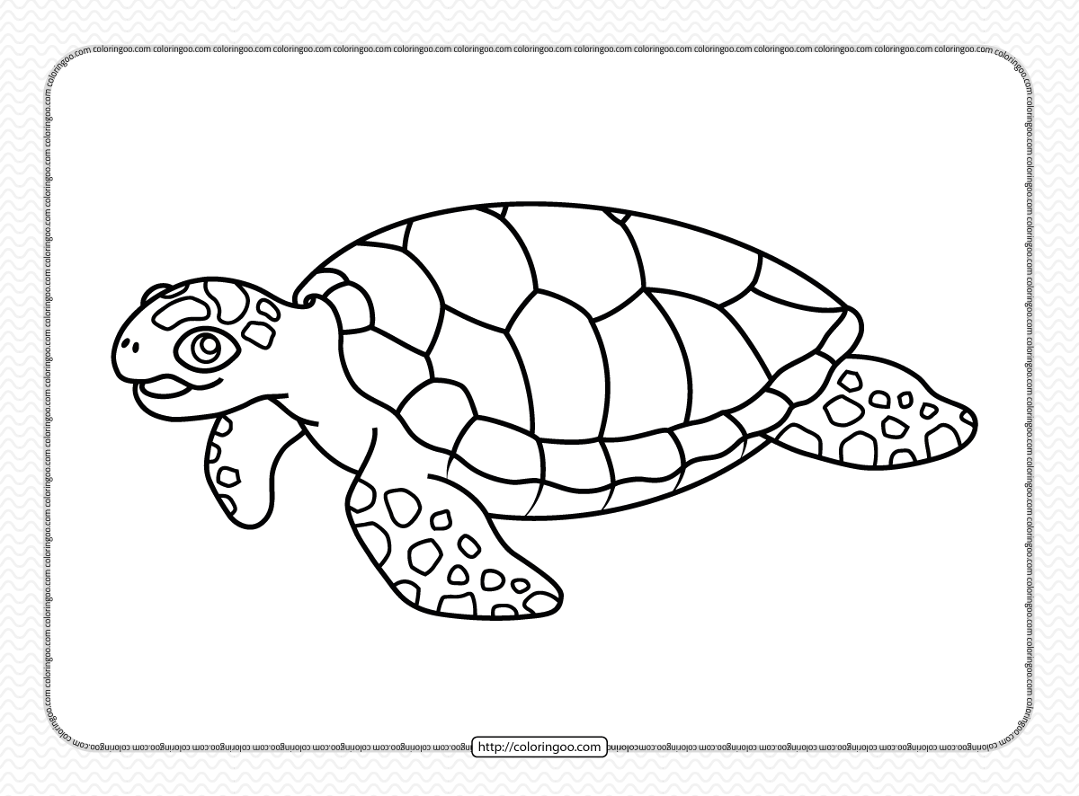 logerhead sea turtle coloring pages