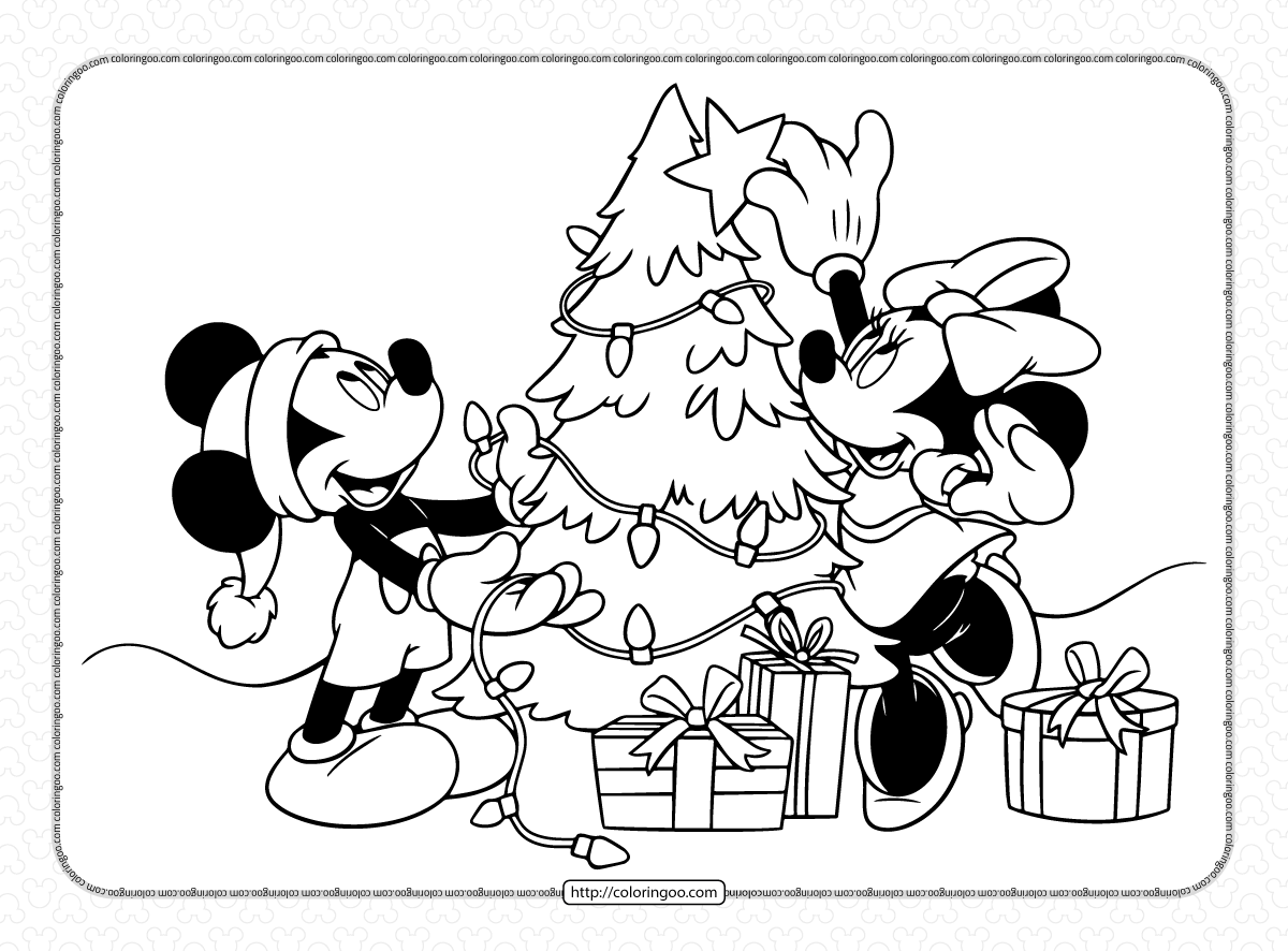 Mickey and Minnie Decorate The Christmas Tree