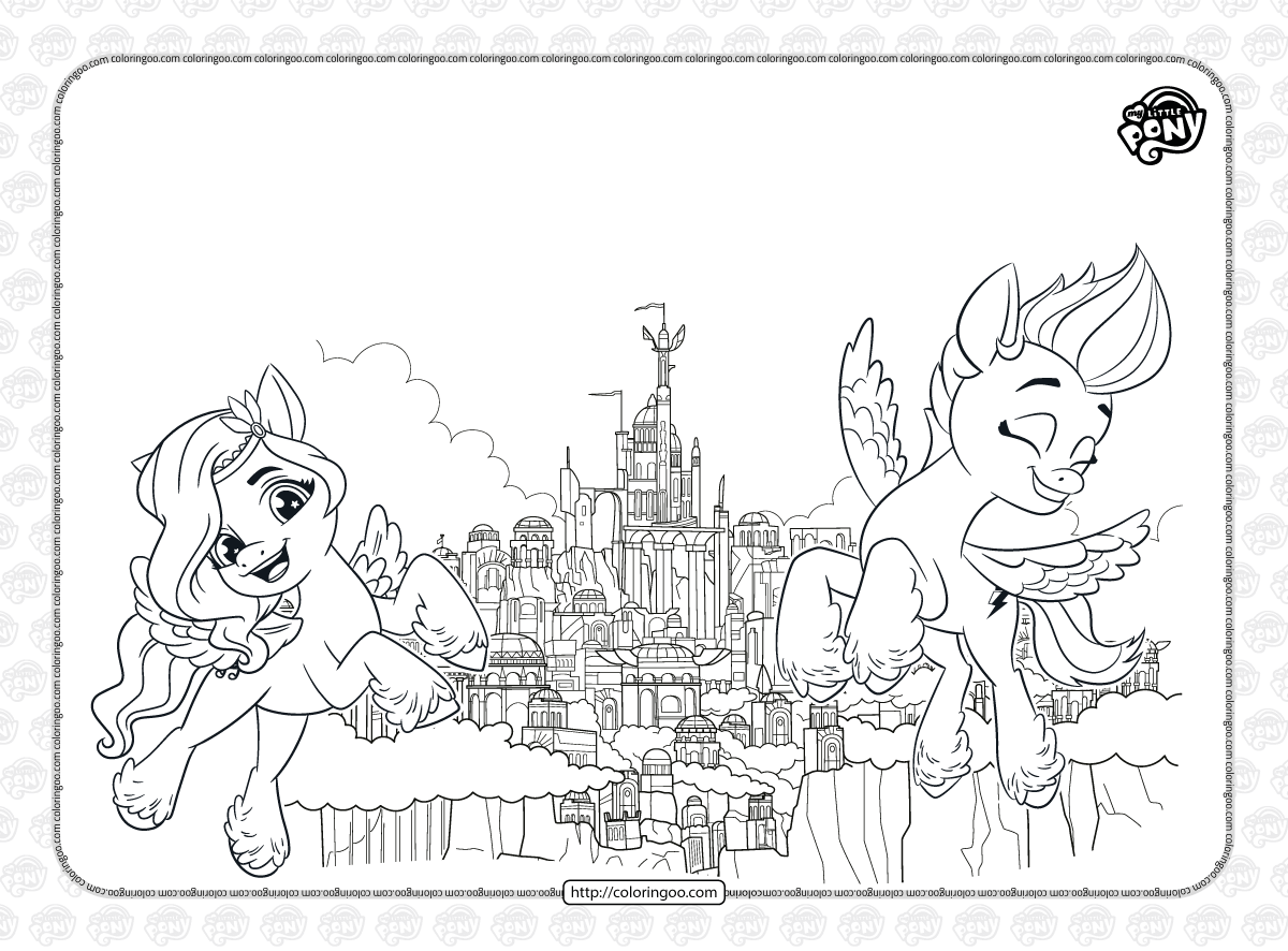mlp a new generation zephyr heights coloring page