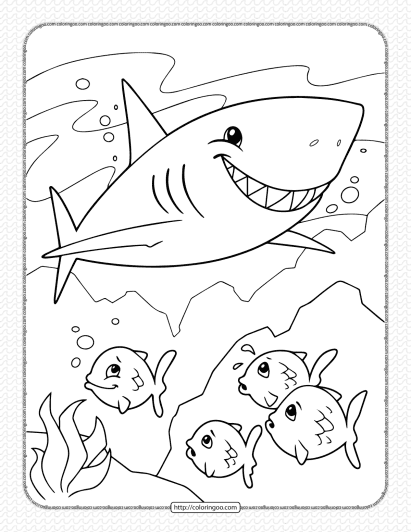 shark coloring page