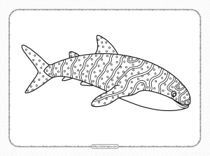Whale Shark Coloring Pages