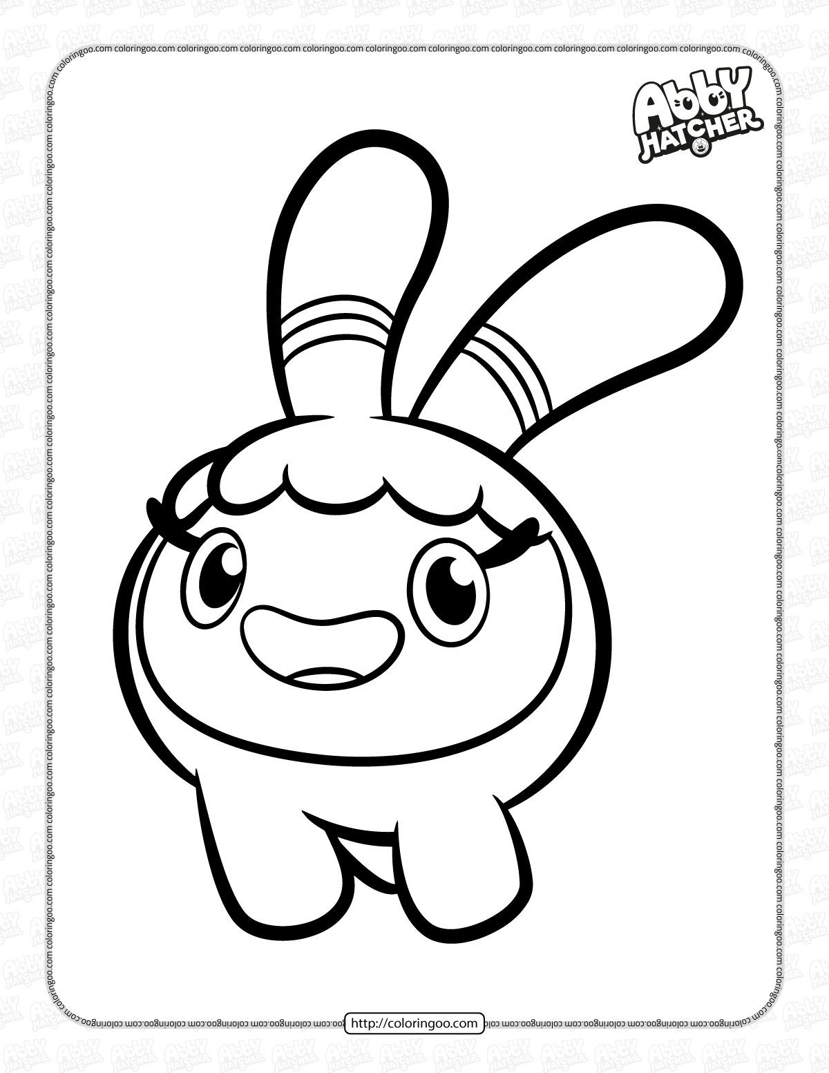 abby hatcher squeaky peeper coloring pages