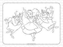 alice and the tweedies coloring page