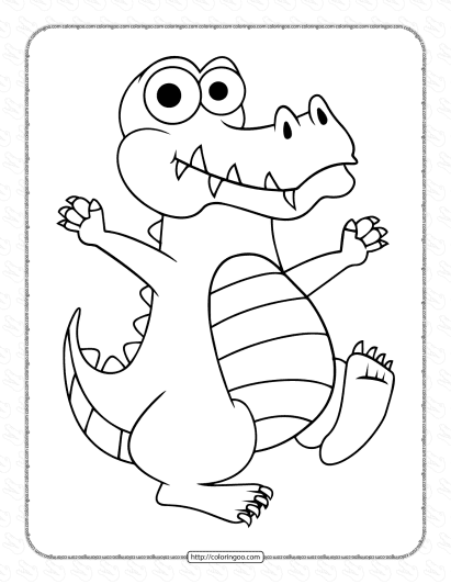 alligator coloring pages