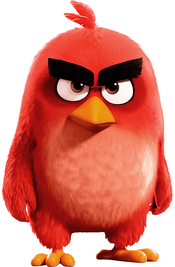 Red from Angry Birds Coloring Pages for Kids