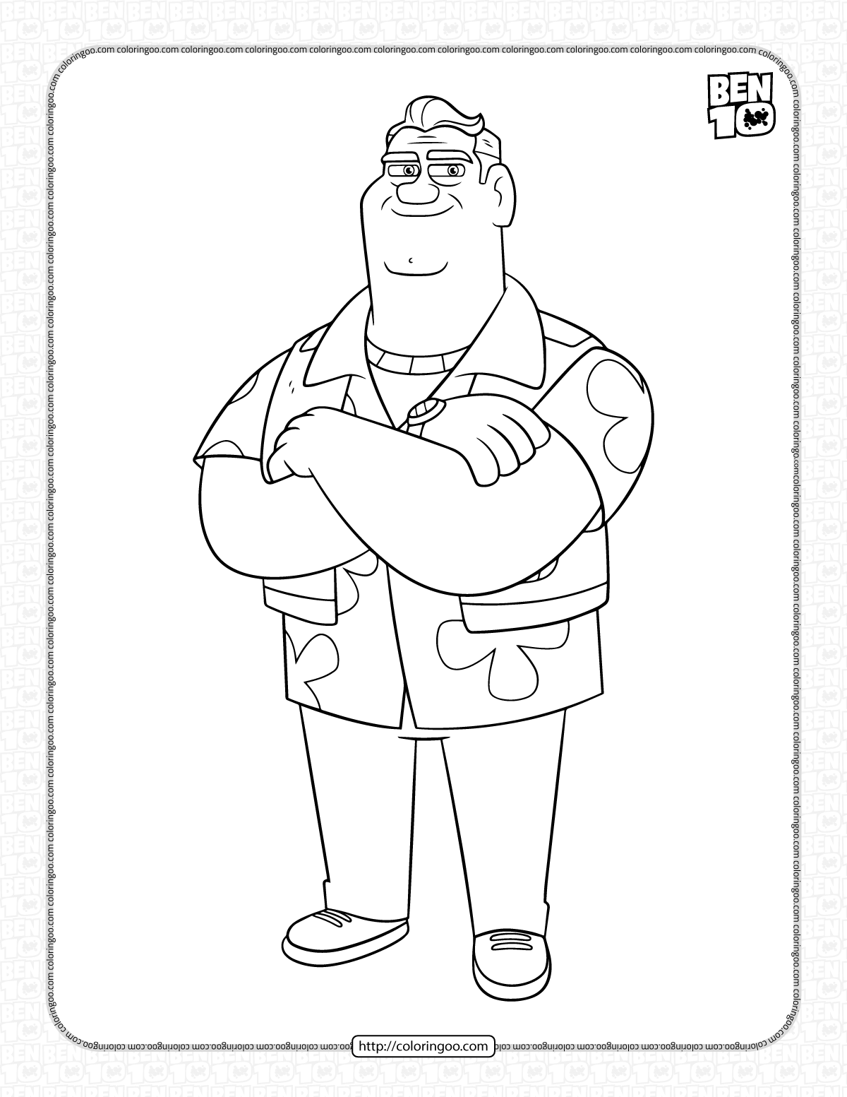 Ben 10 Max Tennyson Coloring Pages