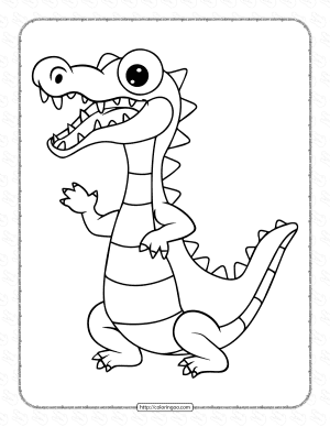 Crocodile Coloring Pages