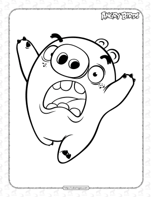 Funky Minion Pig Pdf Coloring Page