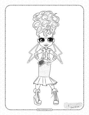 Hairdorables Hairmazing Kali Coloring Pages