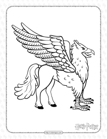 harry potter hippogriff coloring pages