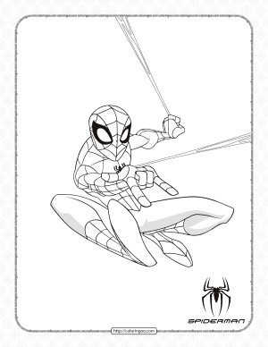 printable spider man pdf coloring book