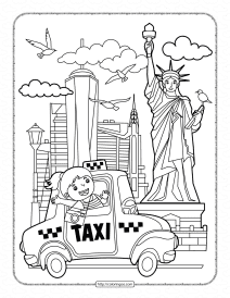 the statue of liberty coloring pages