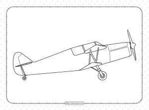 Aircraft Biplane AC-240 Coloring Pages