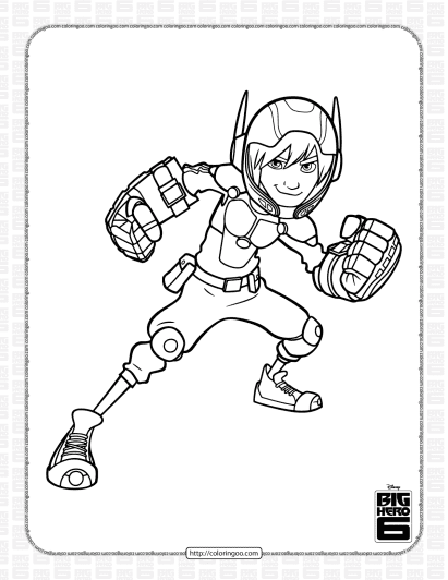 big hero 6 hiro hamada coloring pages