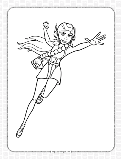 big hero 6 honey lemon coloring page