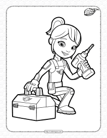 Blaze and the Monster Machines Gabby Coloring Pages