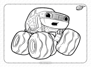 Blaze and The Monster Machines Watts Coloring Pages