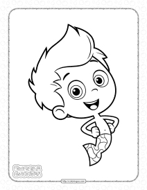 bubble guppies gil coloring pages for kids