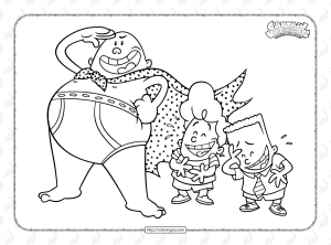 Captain Underpants Harold Hutchins Coloring Pages