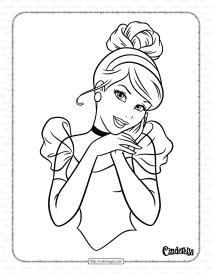 disney cinderella coloring pages for girls