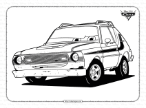 disney pixar cars grem coloring pages