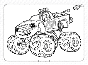 Free Printable Blaze Coloring Pages