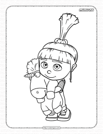 minions agnes gru pdf coloring pages