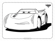 pixar cars jackson storm coloring pages