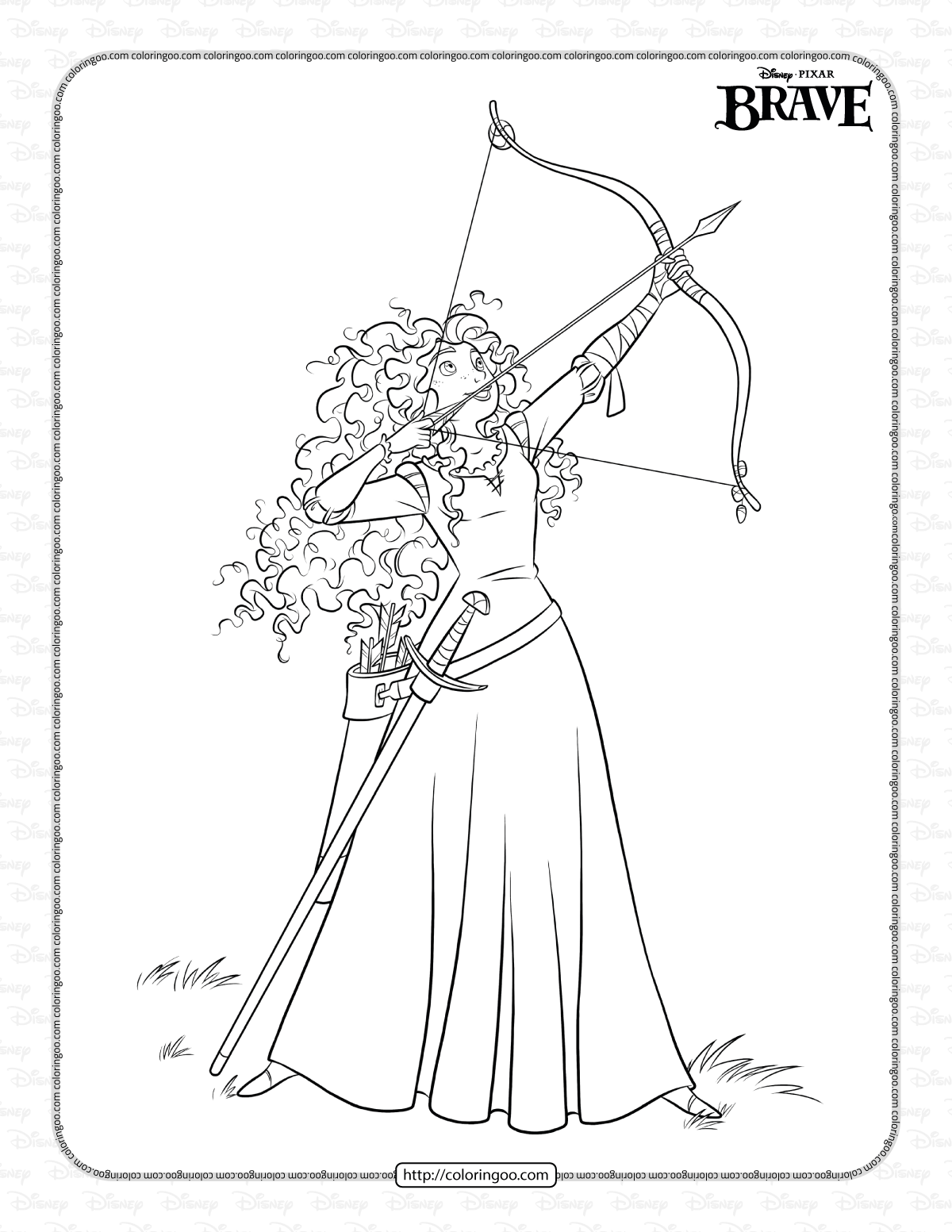 printable brave coloring pages for kids