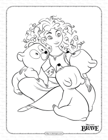 printable disney brave coloring pages