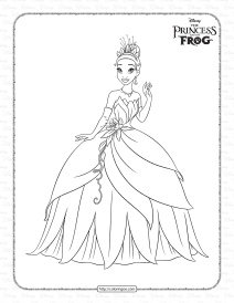 the princess and the frog coloring pages