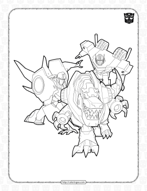 Bumblebee Grimlock and Optimus Prime Coloring Pages