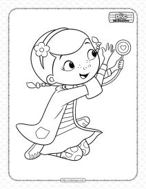 cute dottie mcstuffins coloring pages