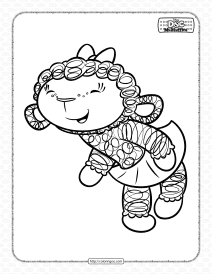 cute lambie from dottie mcstuffins coloring page