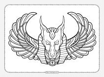 egyptian god tattoo designs coloring page