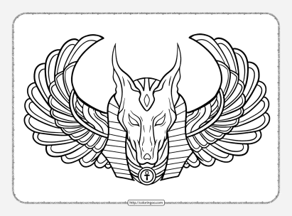 egyptian god tattoo designs coloring page